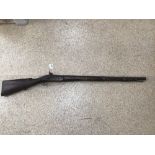 ANTIQUE PERCUSSION RIFLE, 119CM