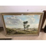 ERIC TANSLEY (1916-79) SIGNED PICTURE FRAMED 102 X 73CM