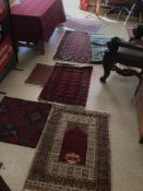 QUANTITY OF RUGS, THE LARGEST 153 X 98CM