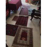 QUANTITY OF RUGS, THE LARGEST 153 X 98CM