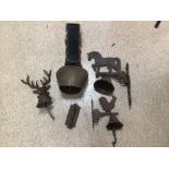 CAST IRON ANIMAL BELLS, COWBELLS