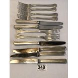 W. M. F SILVER PLATED CUTLERY 12 PIECES IN TOTAL