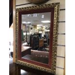 VINTAGE GILDED FRAMED MIRROR, 46 X 61CM