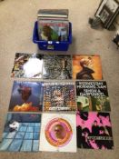 A QUANTITY OF ALBUMS/LPS, VINYL, STEVIE WONDER, PSYCHEDELIC FORS, SKIDS, ART OF NOISE AND MORE