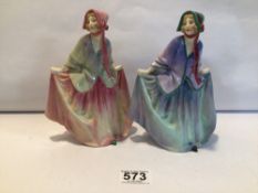 TWO ROYAL DOULTON FIGURINES, SWEET ANNE (2 VERSIONS), HN1318 AND 1330