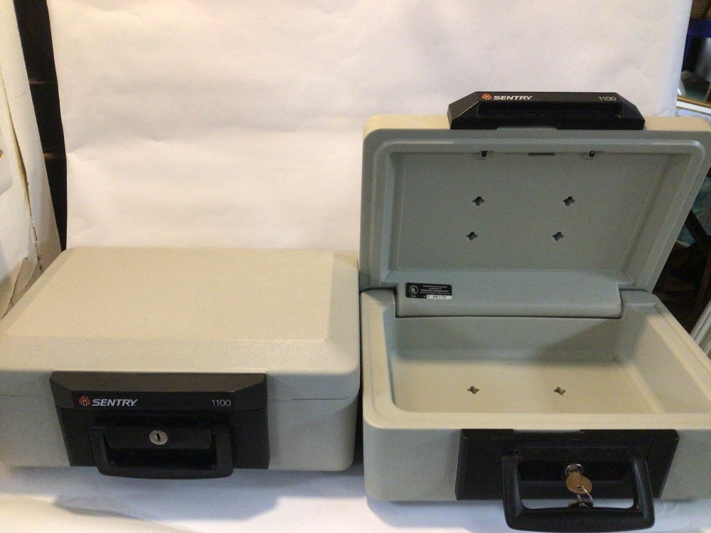 TWO SENTRY FIREPROOF SAFES