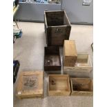 MIXED VINTAGE CRATES