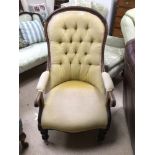 VICTORIAN YELLOW SALON CHAIR