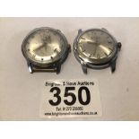 TWO VINTAGE GENTS MANUAL WIND WATCHES BULER AND OROISA