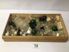 GLASS AND CUT-GLASS BOTTLE STOPPERS