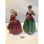 TWO ROYAL DOULTON FIGURINES HOLLY (HN3647) AND BLITHE MORNING (HN2065)