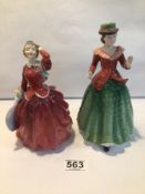 TWO ROYAL DOULTON FIGURINES HOLLY (HN3647) AND BLITHE MORNING (HN2065)