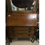 VINTAGE WOODEN BUREAU WITH FITTED INTERIOR