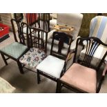 FOUR VARIOUS CHAIRS INCLUDES SCOTTS OF STOW FOLDING CHAIR
