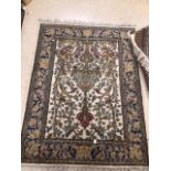 SMALL VINTAGE PERSIAN RUG, 125 X 94CM