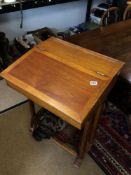 VINTAGE WOODEN LECTURN/DESK WITH INTERIOR 88 X 56 X 63CM