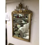 GILDED ANTIQUE FRENCH MIRROR 120 X 75CM