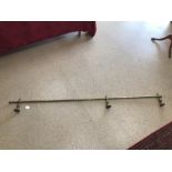 HEAVY BRASS CURTAIN RAIL, 183CM