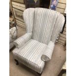 VINTAGE UPHOLSTERED WINGBACK CHAIR