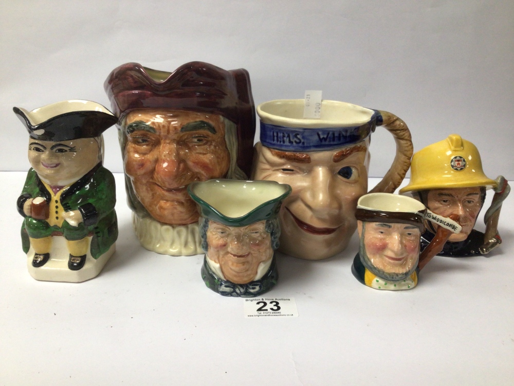 MIXED CERAMIC TOBY JUGS, BESWICK, ROYAL DOULTON, AND MORE - Bild 2 aus 5