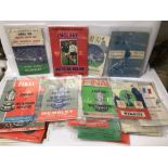 MIXED FOOTBALL PROGRAMMES, WEMBLEY 1954,1964 AND MORE