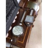 TWO VINTGAE BAROMETERS, JOHN BARKER & CO AND O.C