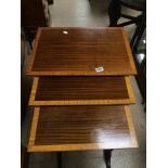 VINTAGE NEST OF TABLES, 74 X 56 X 40CM