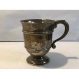 HALLMARKED SILVER TANKARD 1921 LONDON, 243 GRAMS