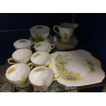 SHELLEY (DAFFODIL TIME) 1950'S TEA SERVICE 21 PIECES