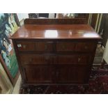 A VINTAGE CUPBOARD WITH THREE DRAWERS, 98 X 52 X 98CM