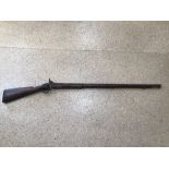 ANTIQUE PERCUSSION RIFLE, 138CM