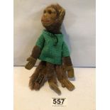 VINTAGE NORAH WELLINGS TOY MONKEY, 25CM