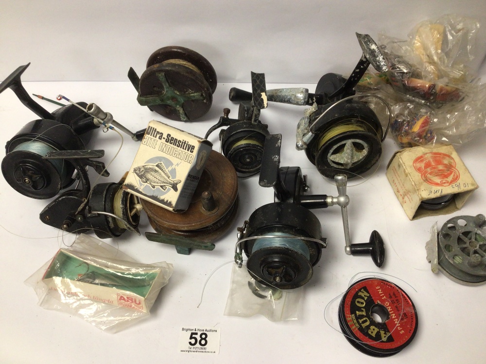 VINTAGE FISHING REELS, INTREPID-DE-LUX, MITCHELL 30X INTREPID SUPER-CAST AND MORE - Image 2 of 4