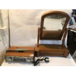 ROBERTS RADIO WITH A SWING TABLE MIRROR