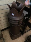 LARGE POTTERY VICTORIAN CHIMNEY POT, 99CM