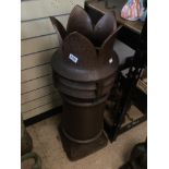 LARGE POTTERY VICTORIAN CHIMNEY POT, 99CM