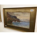 NORMAN NETHERWOOD ROCKY COAST OF WALES, WATERCOLOUR FRAMED AND GLAZED, 65 X 45CM