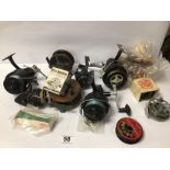 VINTAGE FISHING REELS, INTREPID-DE-LUX, MITCHELL 30X INTREPID SUPER-CAST AND MORE