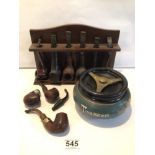 TOBACCIANA PIPES, SILVER COLLAR AND MORE