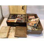 VINTAGE CIGARETTE CARDS AND MATCHBOXES, ALSO A 1948 JOHANNESBURG AND ENVIRONS PIN POINT MAP BY THE