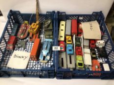 A QUANTITY OF PLAY WORN, DINKY AND CORGI TOY CARS