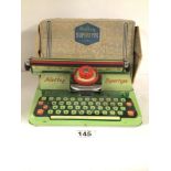 BOXED METTOY SUPERTYPE, VINTAGE CHILD'S TYPEWRITER TINPLATE