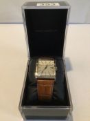 BOXED FRENCH CONNECTION GENTS WATCH W/O WITH LEATHER STRAP