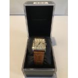 BOXED FRENCH CONNECTION GENTS WATCH W/O WITH LEATHER STRAP