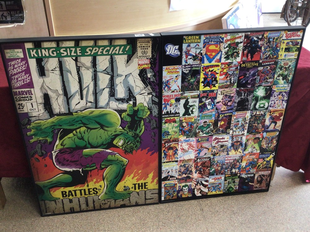 TWO D. C. MARVEL COMIC POSTERS, 93 X 63CM - Image 2 of 4
