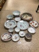 MIXED CHINESE PORCELAIN, EXPORT, AND MORE