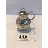 STERLING SILVER MINIATURE GUERNSEY MILK JUG, 78G, 8CM