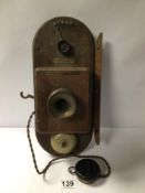 VINTAGE WALL MOUNTED TELEPHONE FROM THE GENERAL ELECTRIC CO