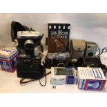 VINTAGE CAMERAS AND ACCESSORIES, POLAROID, ZENIT AND MORE