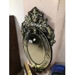 VINTAGE VENETIAN MIRROR, 80 X 39CM